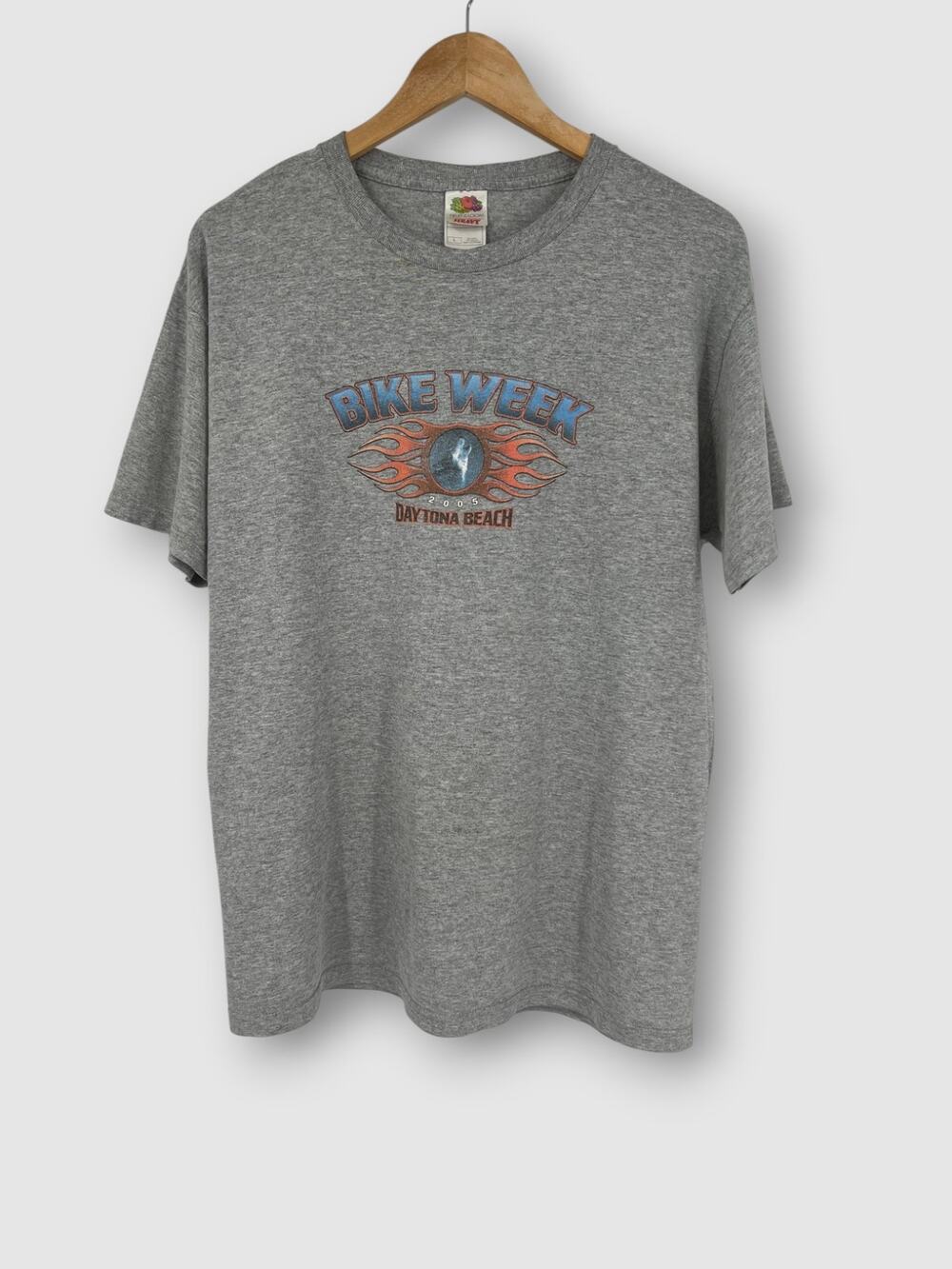 2005 Daytona Beach Bike Week Wolf Graphic Tee Vintage Y2K Biker Size Large